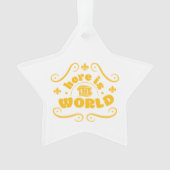 Hier ist die Welt Ornament (Vorderseite)