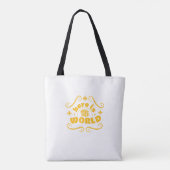 Hier ist die Welt Tasche (Rückseite)
