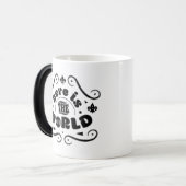 Hier ist die Welt Verwandlungstasse (Vorderseite Links)