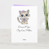 Hier ist ein Big Hug für Sie / Niedliches Kitty Karte (Rückseite)