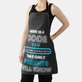 Hier ist ein Code, den nur Eltern kennen Schürze (InSitu)