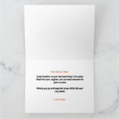 Hier ist ein kleiner Toast zu Ihrer neuen Zuhause Karte (Innenseite)