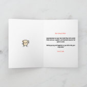 Hier ist ein kleiner Toast zu Ihrer neuen Zuhause Karte (Innenseite)