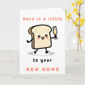 Hier ist ein kleiner Toast zu Ihrer neuen Zuhause Karte (Gelbe Blume)