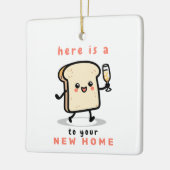 Hier ist ein kleiner Toast zu Ihrer neuen Zuhause Keramikornament (Links)
