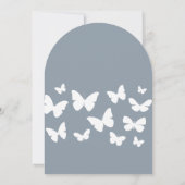 Hier ist ein Leben im Brautparty der Schmetterling Einladung (Rückseite)