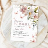 Hier ist ein Leben voller Schmetterlinge Brautpart Einladung