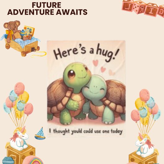 Hier ist ein Niedliches, modernes Schildkrötenlede Fleecedecke