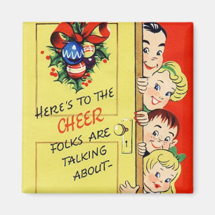 Hier ist ein Prosit auf die Freude Vintage Magnet