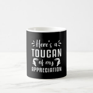 Hier ist ein Toukan von meinen Werbe-Watcher-Touca Kaffeetasse
