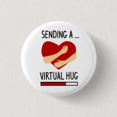 Hier ist ein Virtual Hug Button (Vorderseite)