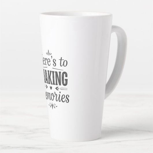 Hier ist Erinnerungen Geschenk machen Milchtasse (Rechte Ecke)