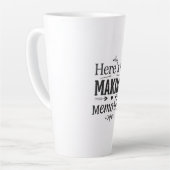 Hier ist Erinnerungen Geschenk machen Milchtasse (Linke Ecke)