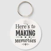 Hier ist Erinnerungen Geschenk machen Schlüsselanhänger (Rückseite)