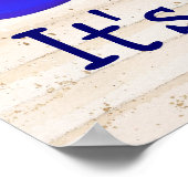 Hier ist es 5:00 poster (Ecke)