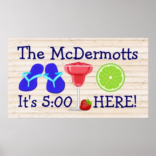 Hier ist es 5:00 poster (Vorne)