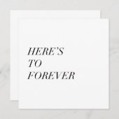 Hier ist für immer eine Karte (Vorne/Hinten)