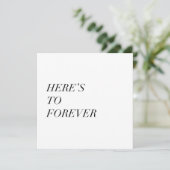 Hier ist für immer eine Karte (Stehend Vorderseite)