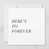 Hier ist für immer eine Karte (Vorderseite)