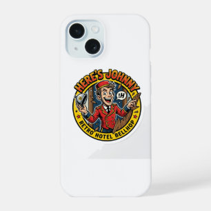 Hier ist Johnny - Klassischer Retro-Horror-Axt-Com iPhone 15 Hülle