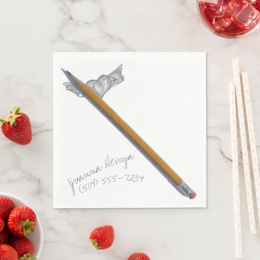 Hier ist meine Nummer LUNCHEON NAPKIN Serviette (Beispiel)