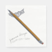 Hier ist meine Nummer LUNCHEON NAPKIN Serviette (Vorderseite)