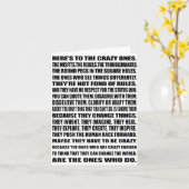 Hier ist Zu den verrückten! Karte (Gelbe Blume)