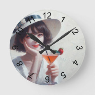 Hier ist zu dir! runde wanduhr
