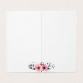 Hier ist zu Starke Frauen Zitat Wasserfarbenflora (Innenseite Aufgefaltet)