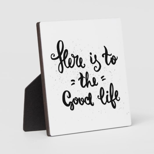 Hier ist zum guten Leben Fotoplatte (Vorderseite)