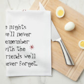 Hier ist zum Nights Friends Wine Toast Geschirrtuch (Viertel Falte)