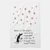 Hier ist zum Nights Friends Wine Toast Geschirrtuch (Vertikal)