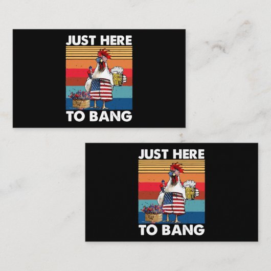 Hier kann man das Feuerwerk eines Hähnchenkriegs m Visitenkarte (Vorne/Hinten)