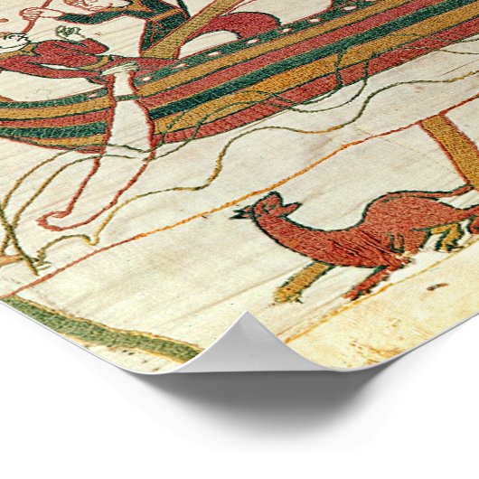 Hier kehrt Earl Harold nach England zurück Poster (Ecke)