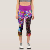 Hier Kitty Kitty!! Capri Leggings (Vorderseite)
