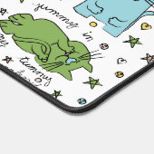 Hier Kitty Kitty Desk Mat Schreibtischunterlage (Ecke)
