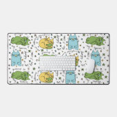 Hier Kitty Kitty Desk Mat Schreibtischunterlage (Tastatur & Maus)