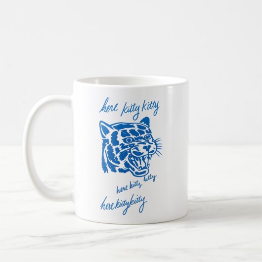 Hier Kitty Kitty Kaffeetasse (Links)