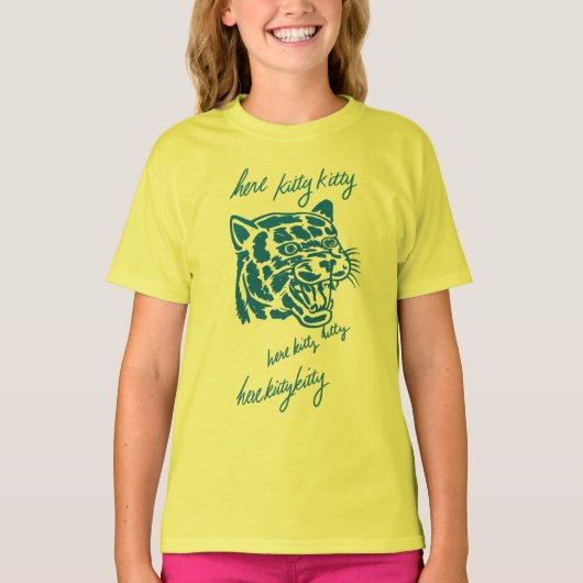 Hier Kitty Kitty T-Shirt (Vorderseite)