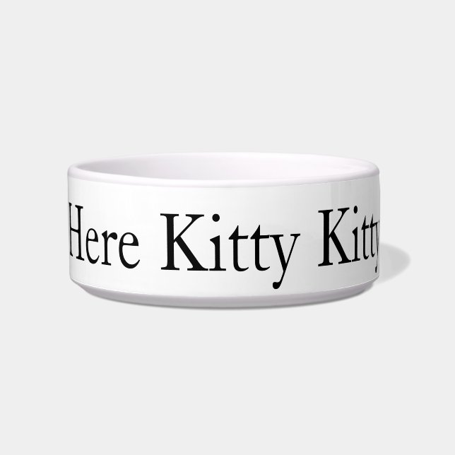 Hier Kitty Medium Pet Bowl Napf (Vorderseite)