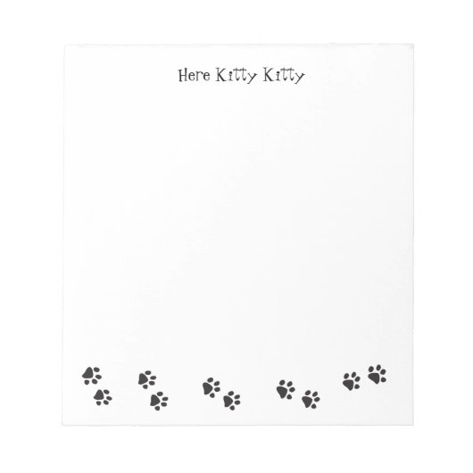 Hier Kitty Note Pad Notizblock (Vorderseite)