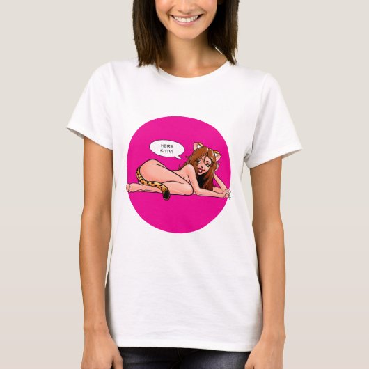 Hier Kitty T-Shirt (Vorderseite)