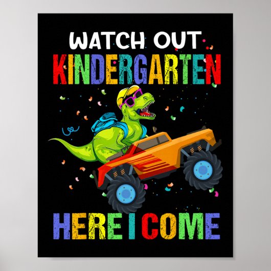 Hier komme ich zum ersten Dinosaurier-Tag Poster (Vorne)