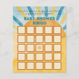 Hier kommen Blue Ray Sunshine Baby Dusche Bingo Sp
