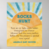 Hier kommen Blue Rays Sunshine Baby Dusche Jagdspi Poster (Vorne)