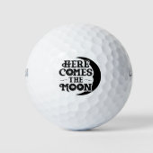 Hier kommen die Mondgolfbälle Golfball (Vorderseite)