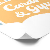 Hier kommen die Son Baby Duschkarten und Geschenke Poster (Ecke)