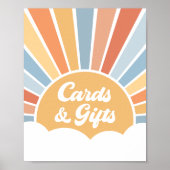 Hier kommen die Son Baby Duschkarten und Geschenke Poster (Vorne)