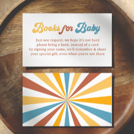 Hier kommen die Son Boy Baby Shower Books für Baby Begleitkarte