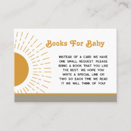 Hier kommen die Son-Bücher für Babybetten Visitenkarte